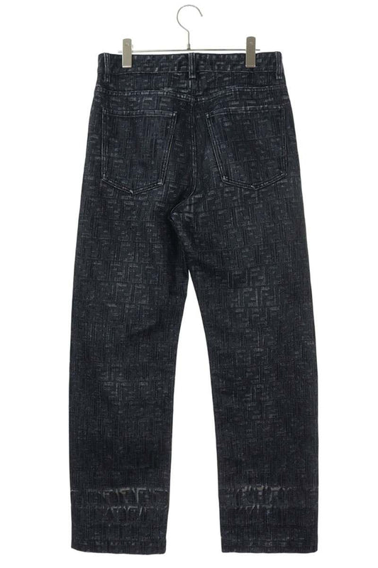 FENDI Cotton Blend Denim Pants Indigo Size 31