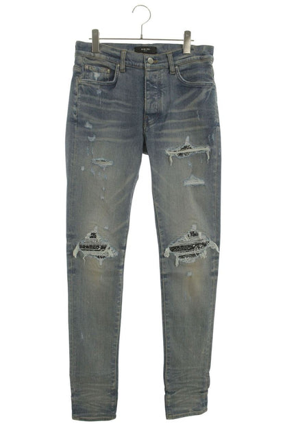 AMIRI MX1 Bandana Skinny Denim Jeans Light Blue Size 31