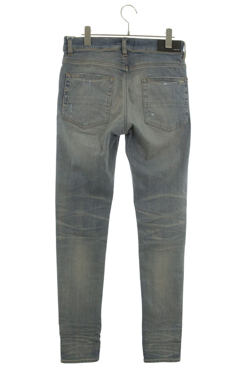 AMIRI MX1 Bandana Skinny Denim Jeans Light Blue Size 31