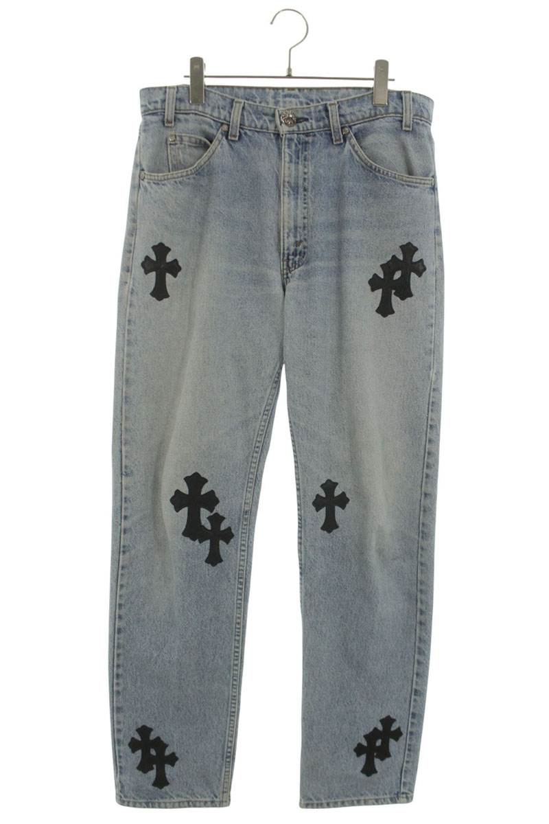 Chrome Hearts x LEVI'S Cross Patch 505 Jeans Indigo Size 31