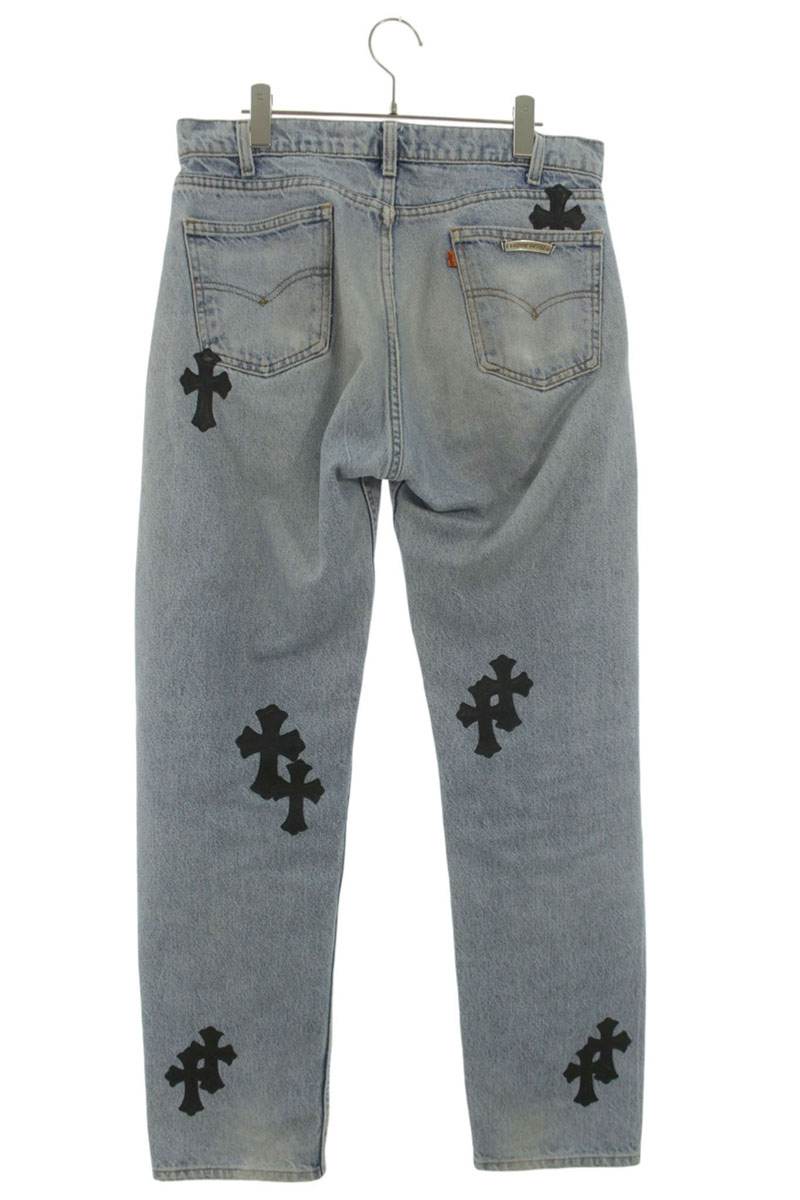 Chrome Hearts x LEVI'S Cross Patch 505 Jeans Indigo Size 31