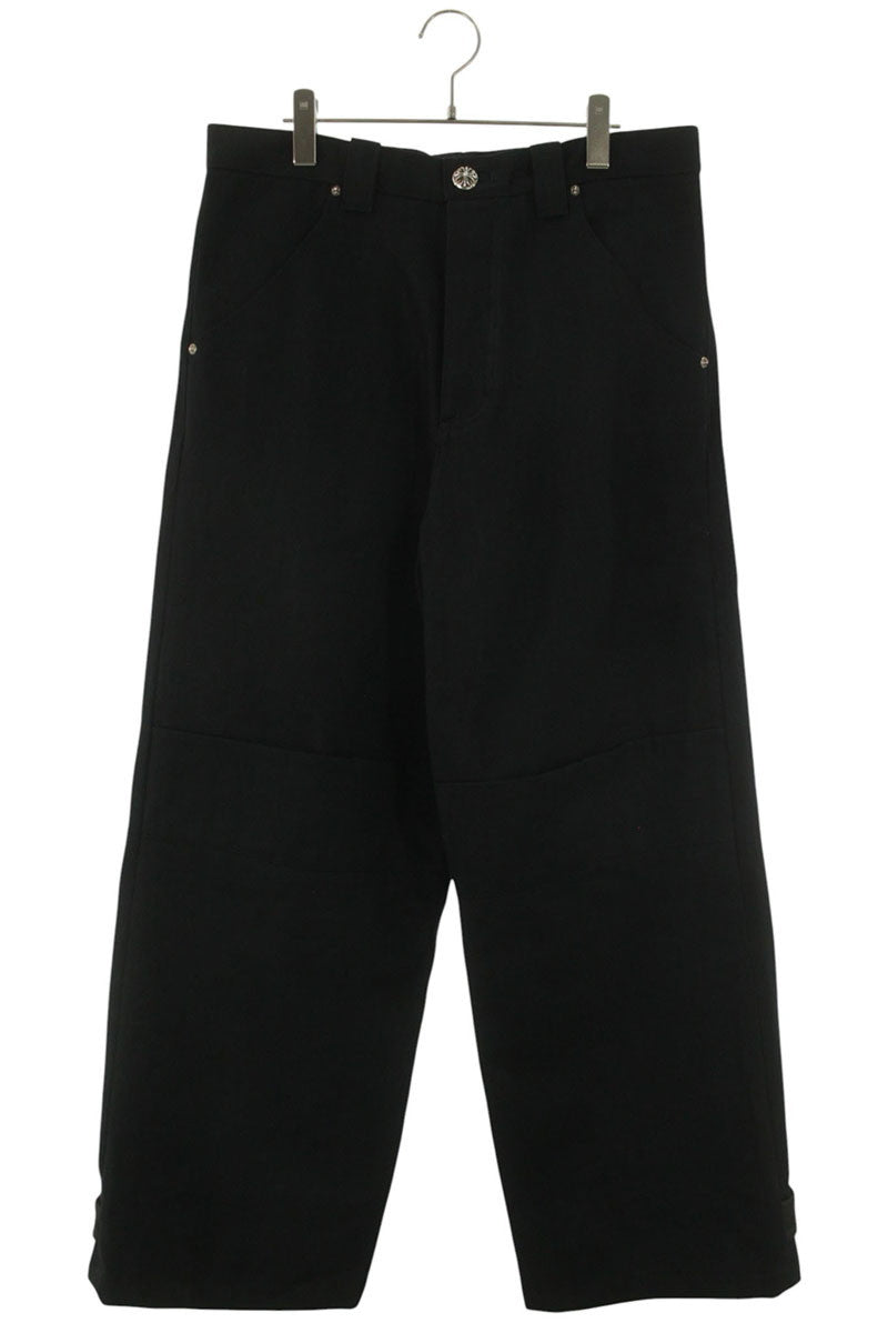 Chrome Hearts Strap Wide Denim Pants Black Size 33