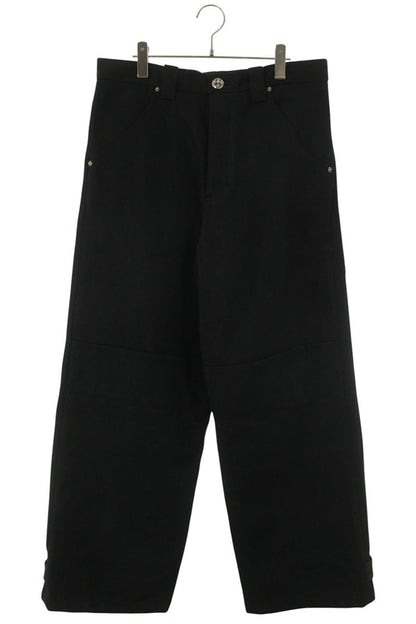 Chrome Hearts Strap Wide Denim Pants Black Size 33