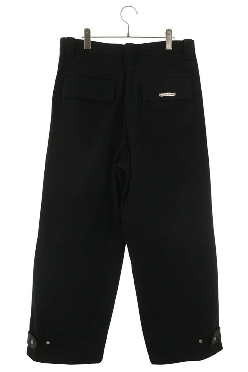 Chrome Hearts Strap Wide Denim Pants Black Size 33