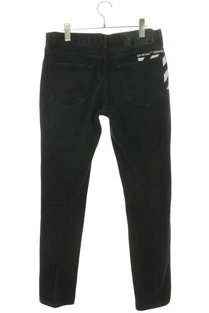 OFF-WHITE 21AW Skinny Denim Pants Black Size 31