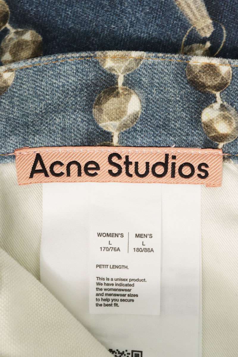 ACNE STUDIOS 26SS 1981 Trompe L'oeil Print Denim Size 34