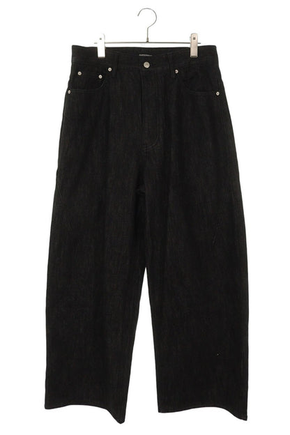 FAR FROM WHAT FAR SELVEDGE WIDE JEANS Black Size 32
