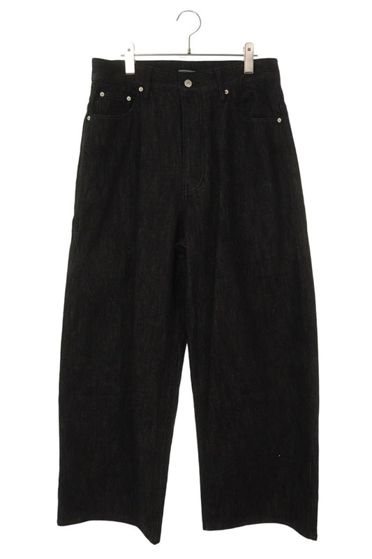 FAR FROM WHAT FAR SELVEDGE WIDE JEANS Black Size 32