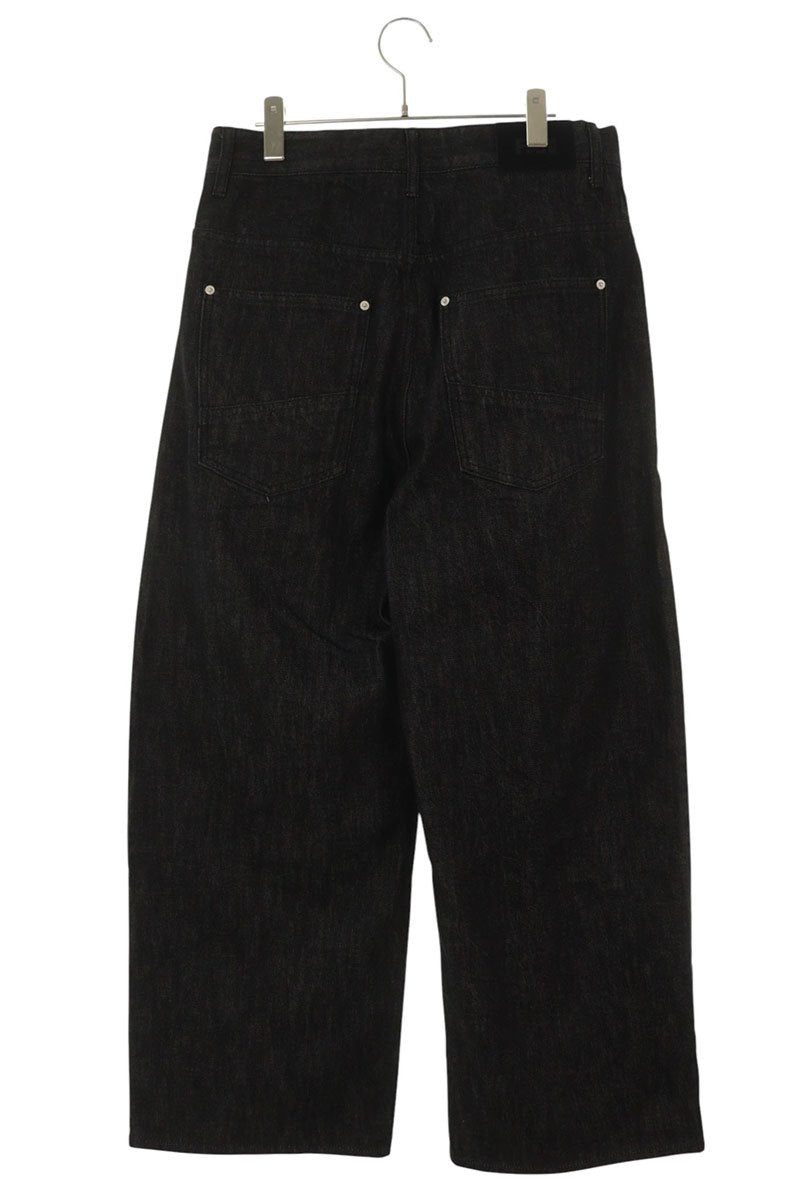 FAR FROM WHAT FAR SELVEDGE WIDE JEANS Black Size 32