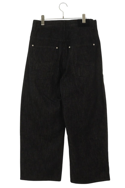 FAR FROM WHAT FAR SELVEDGE WIDE JEANS Black Size 32