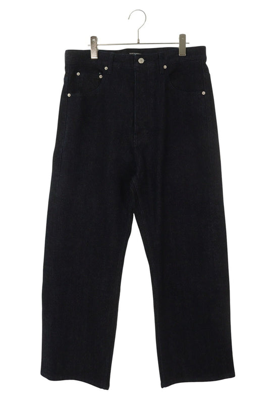 FAR FROM WHAT FAR RAW-TEXTURE DENIM Wide Indigo Size 32