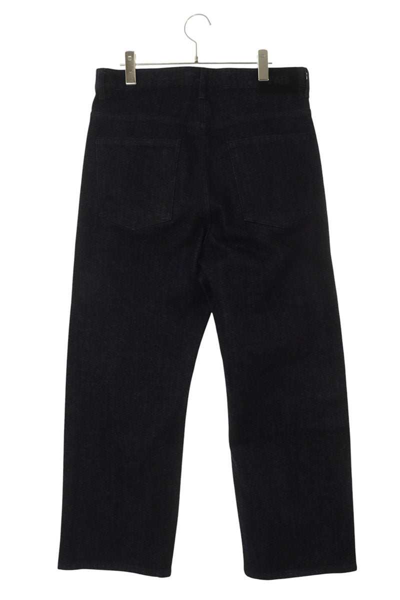 FAR FROM WHAT FAR RAW-TEXTURE DENIM Wide Indigo Size 32