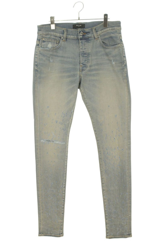 AMIRI Light Blue Shotgun Distressed Skinny Denim Size 32