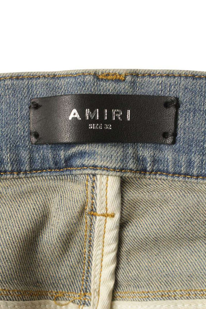 AMIRI Light Blue Shotgun Distressed Skinny Denim Size 32