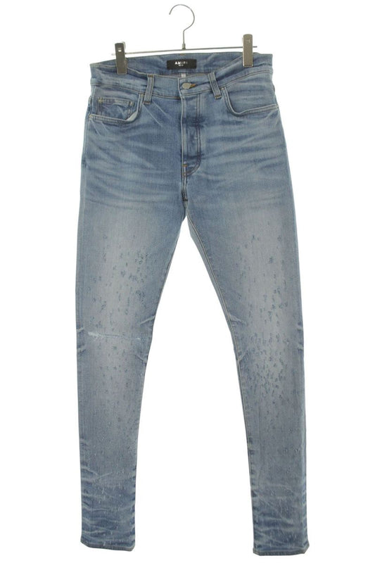 AMIRI Light Blue Shotgun Distressed Skinny Denim Size 30