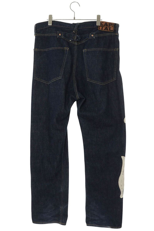 KAPITAL Skeleton Bone Button Fly Denim Pants Size 36