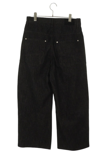 FAR FROM WHAT FAR SELVEDGE WIDE JEANS Black Size 32