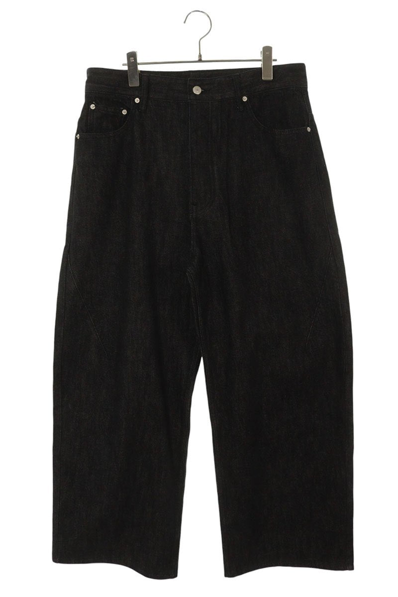 FAR FROM WHAT FAR SELVEDGE WIDE JEANS Black Size 34