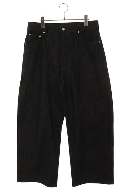 FAR FROM WHAT FAR SELVEDGE WIDE JEANS Black Size 34