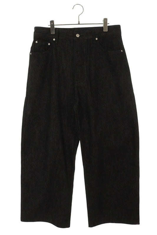 FAR FROM WHAT FAR SELVEDGE WIDE JEANS Black Size 34