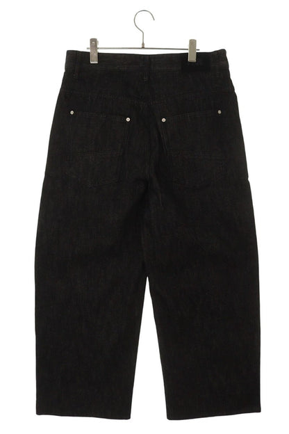 FAR FROM WHAT FAR SELVEDGE WIDE JEANS Black Size 34
