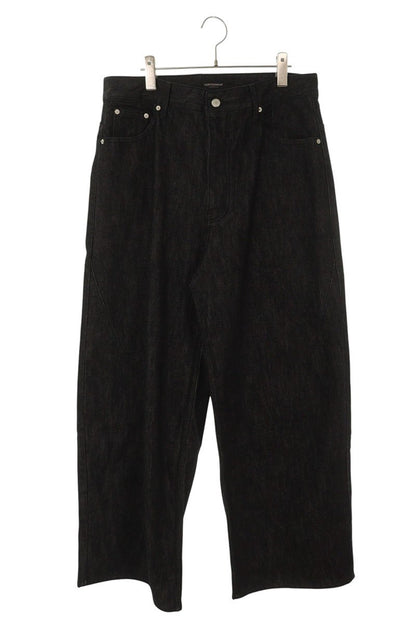 FAR FROM WHAT FAR SELVEDGE WIDE JEANS Black Size 34