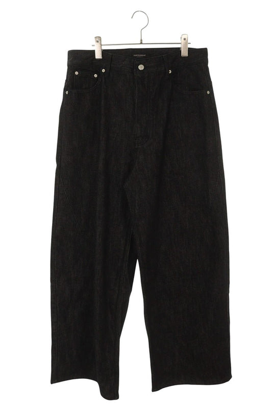 FAR FROM WHAT FAR SELVEDGE WIDE JEANS Black Size 34