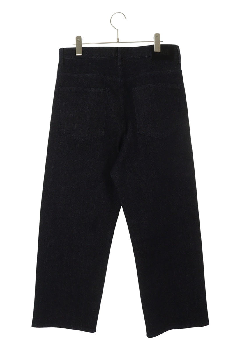 FAR FROM WHAT FAR RAW-TEXTURE DENIM Wide Indigo Size 32