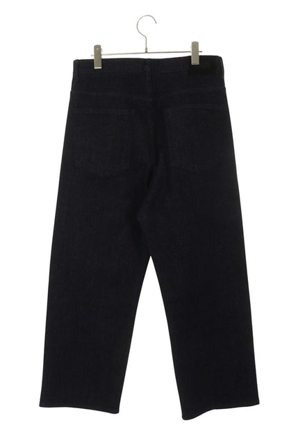FAR FROM WHAT FAR RAW-TEXTURE DENIM Wide Indigo Size 32