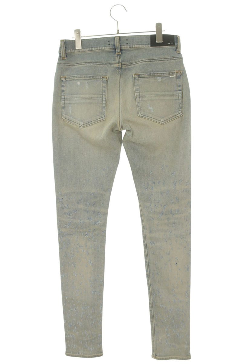 AMIRI Light Blue Shotgun Distressed Skinny Denim Size 30