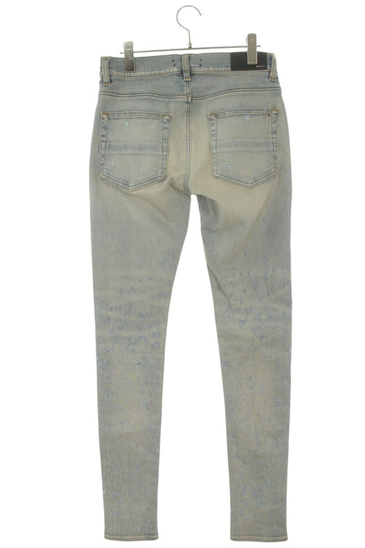 AMIRI Light Blue Shotgun Distressed Skinny Denim Size 29
