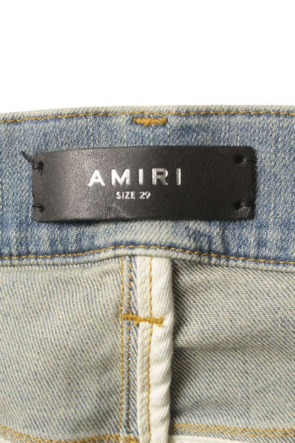 AMIRI Light Blue Shotgun Distressed Skinny Denim Size 29