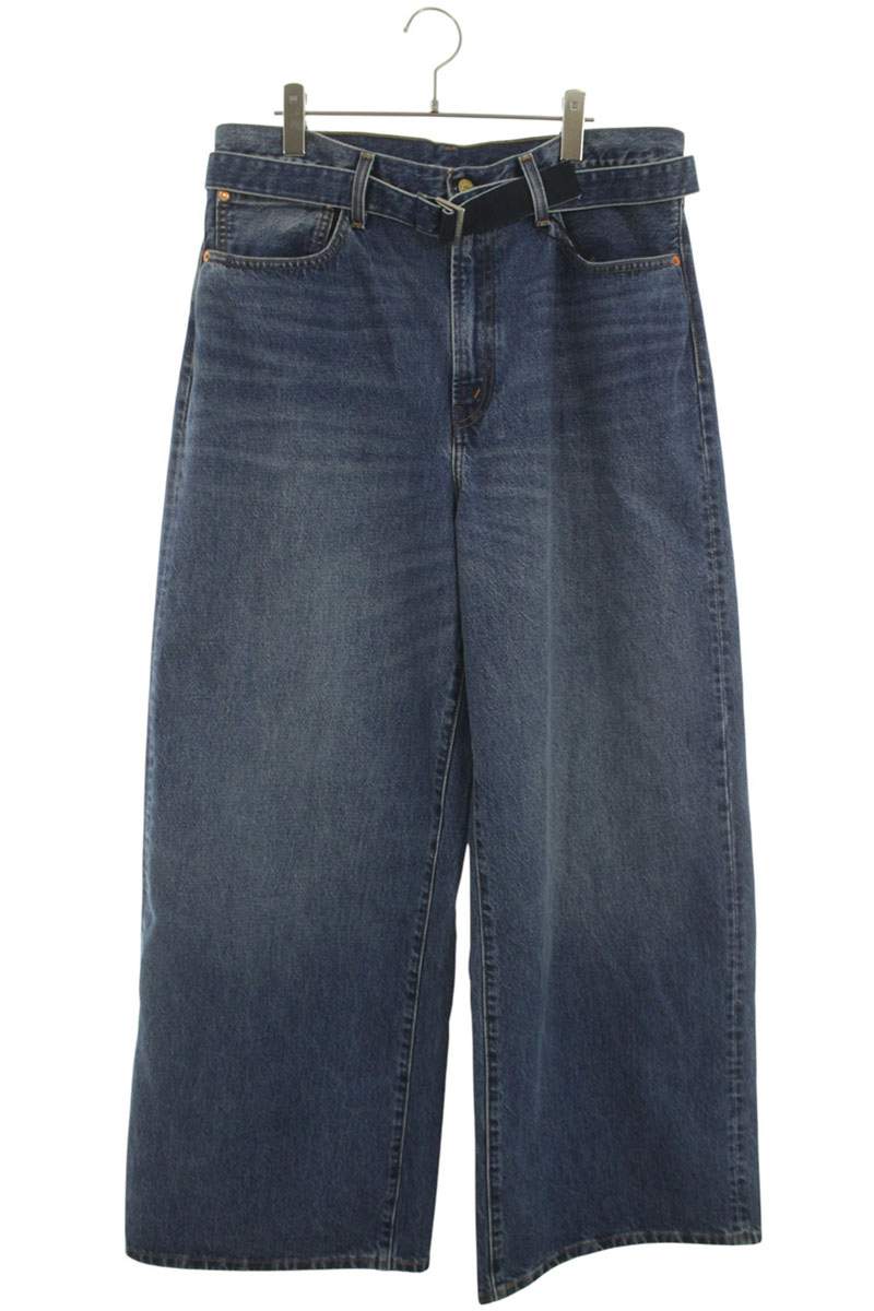 LEVI'S x Sacai 25SS Belted Wide Denim Pants Size 36