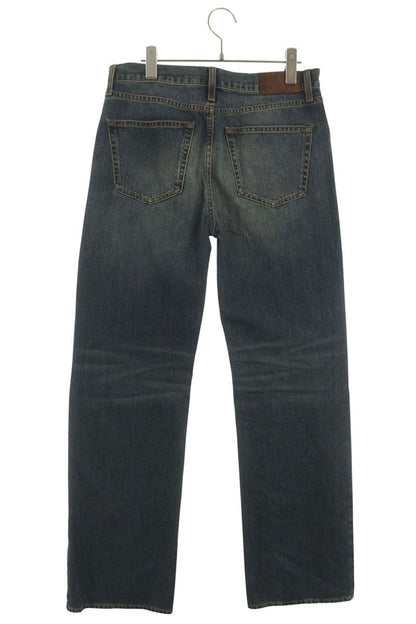 GUCCI 26SS Indigo Horsebit Washed Denim Pants Size 32