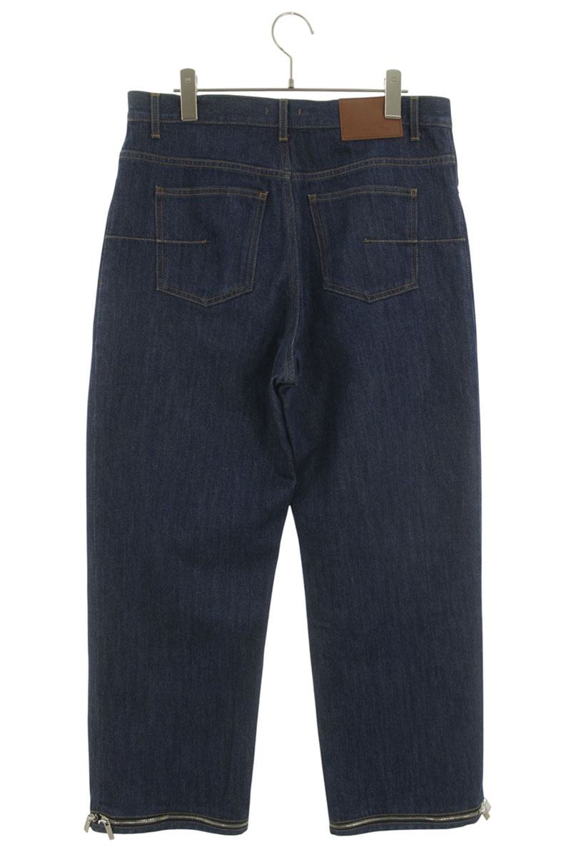 DIOR Indigo Button Fly Hem Zip Denim Pants Size 30