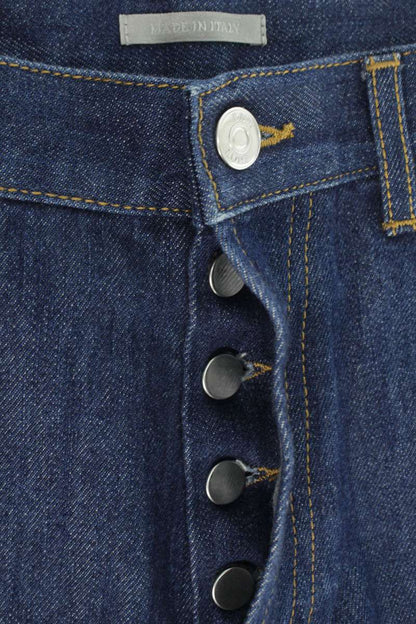 DIOR Indigo Button Fly Hem Zip Denim Pants Size 30