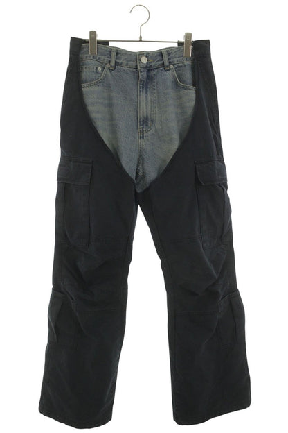 Protocol Index BIKER CARGO DENIM PANTS Navy Indigo Size 30