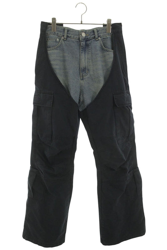 Protocol Index BIKER CARGO DENIM PANTS Navy Indigo Size 30