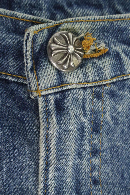 Chrome Hearts MATTYBOY Paint Cross Patch 505 Denim Size 31