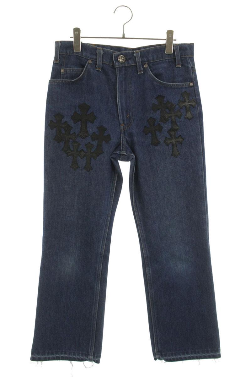 Chrome Hearts Washed Cross Patch 517 Jeans Indigo Size 29
