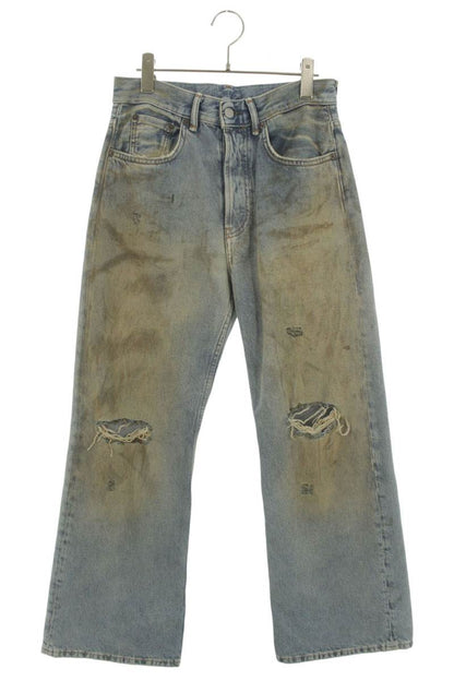 ACNE STUDIOS 2021M Penicilin Distressed Flare Denim Size 28