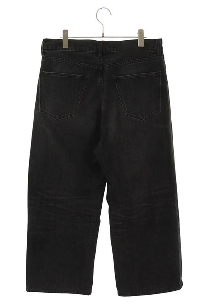 CELINE New Max Black Wash Debossed Denim Size 28