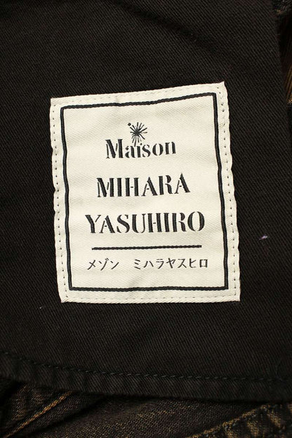 MIHARAYASUHIRO Rhinestone Embellished Denim Pants Size 32