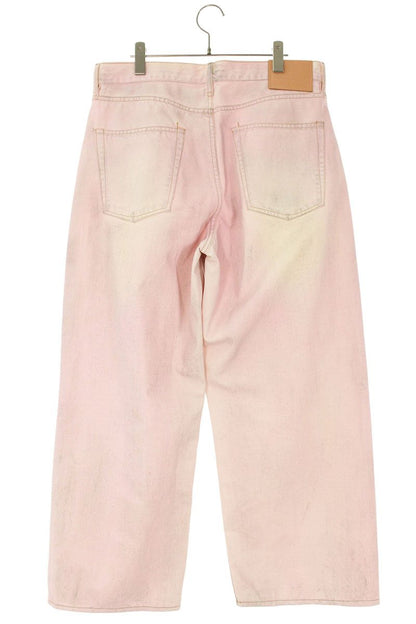 ACNE STUDIOS 1981M Traffic Pink Distressed Baggy Size 34