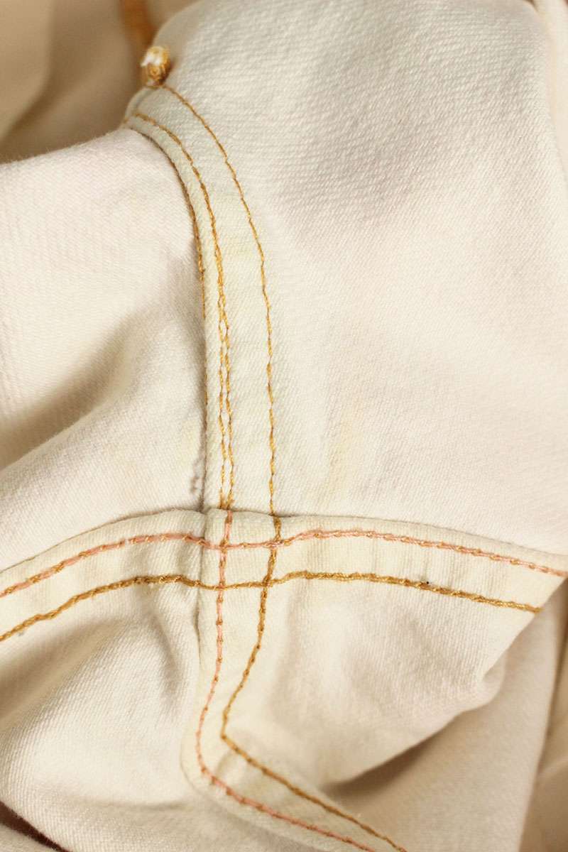 ACNE STUDIOS 1981M Traffic Pink Distressed Baggy Size 34