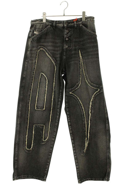 DIESEL THUG PANTS Embroidered Baggy Denim Size 33
