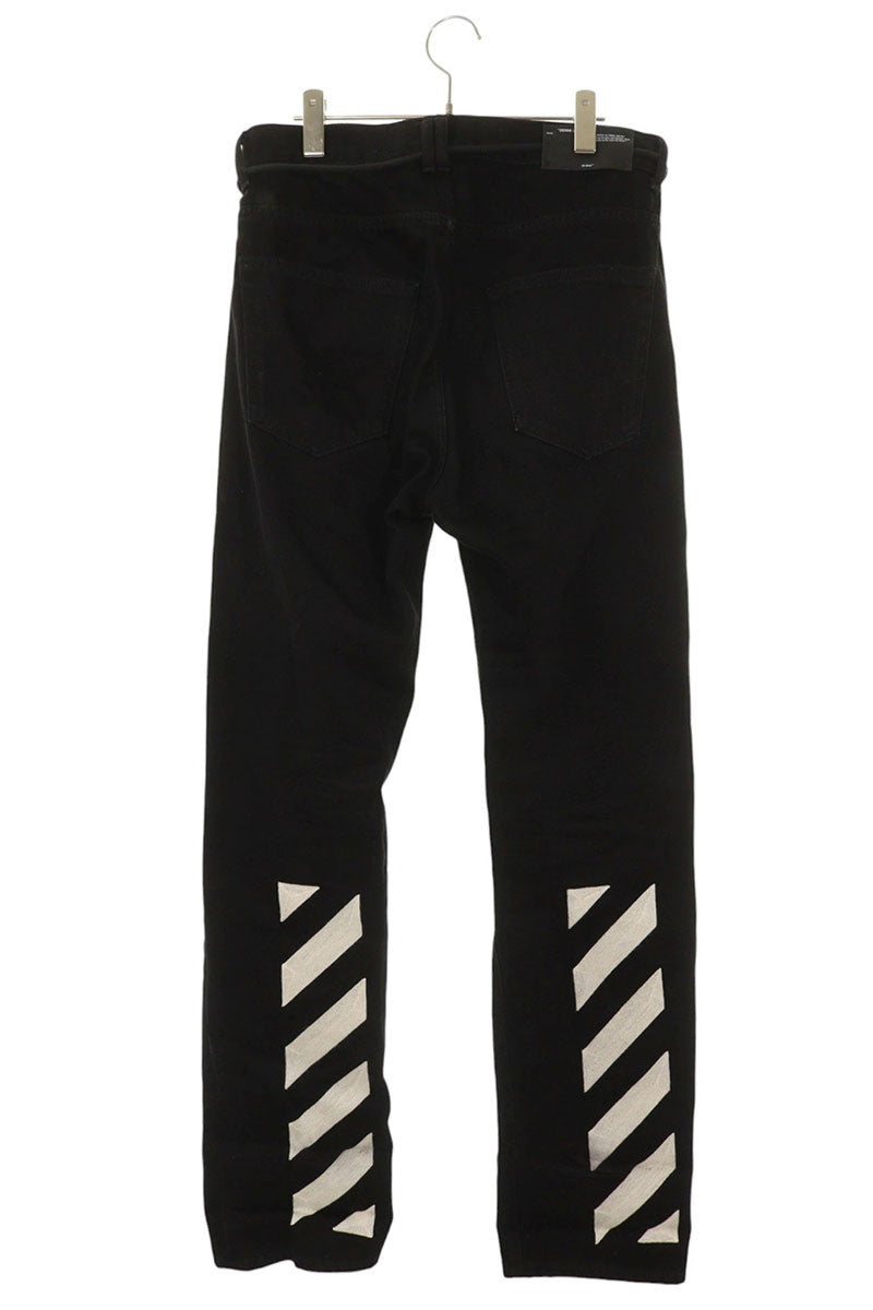 OFF-WHITE Drawstring Arrow Patch Denim Pants Size 30