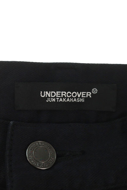 UNDERCOVER 24SS Knee Ripped Skinny Denim Pants Black Size 32