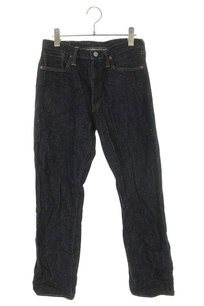 SAINT MICHAEL Rigid Blue Denim Pants Indigo Button Size 32