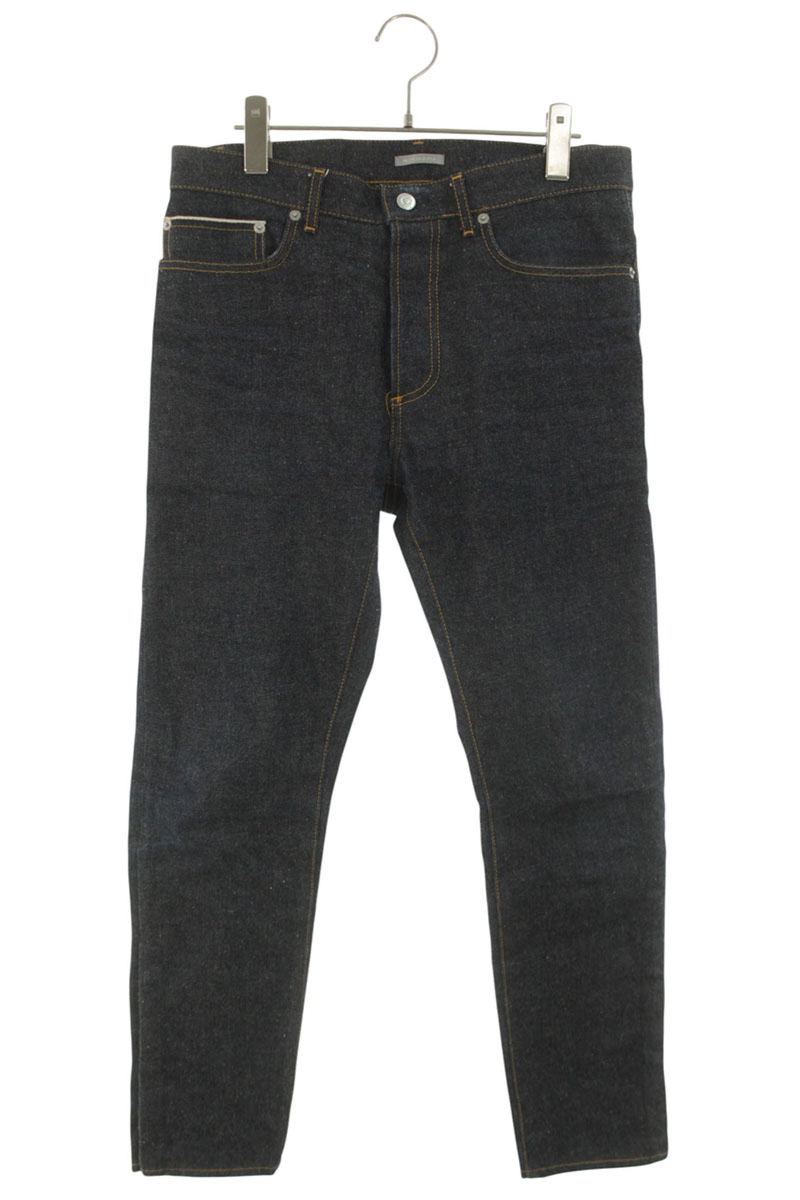 DIOR x Sacai Button-Fly Snap Tapered Denim Indigo Size 29